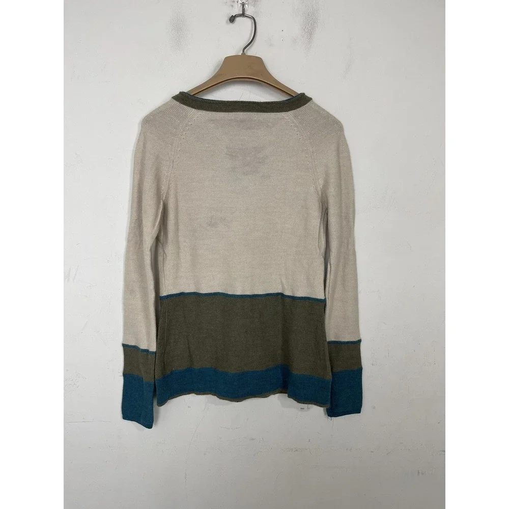 Horny Toad Womens Sweater Small Merino Wool V-Neck Granola Girl Outdoor - Picture 3 of 11